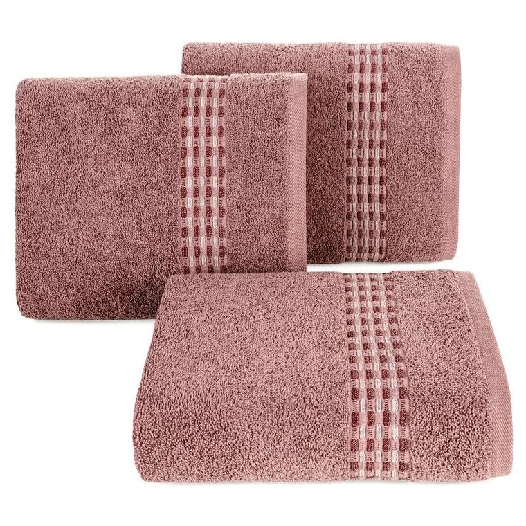 Eurofirany, ręcznik, Riva, 50-90 cm, pudrowy róż