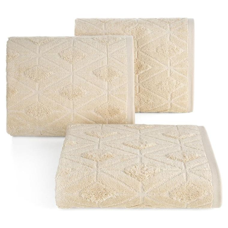 Eurofirany, ręcznik Sendi, 50-90 cm, jasnobeżowy