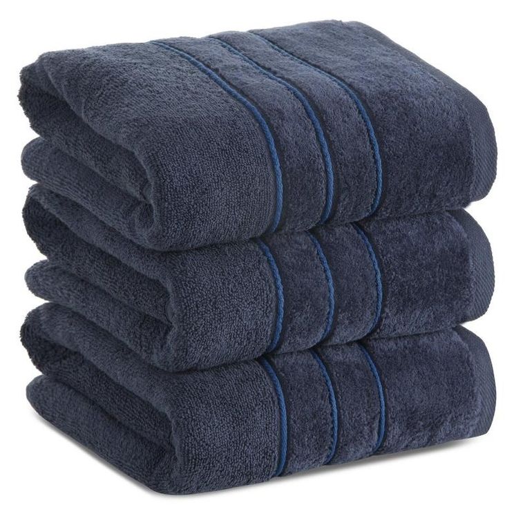 Eurofirany, ręcznik Sibel, 70-140 cm, granatowy