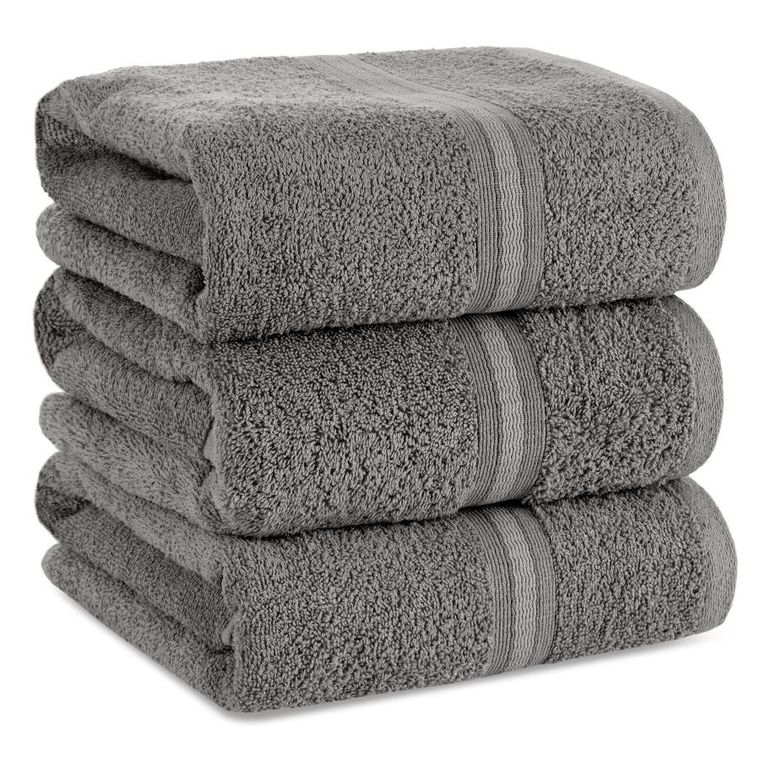 Eurofirany, ręcznik Tris, 70-140 cm, stalowy