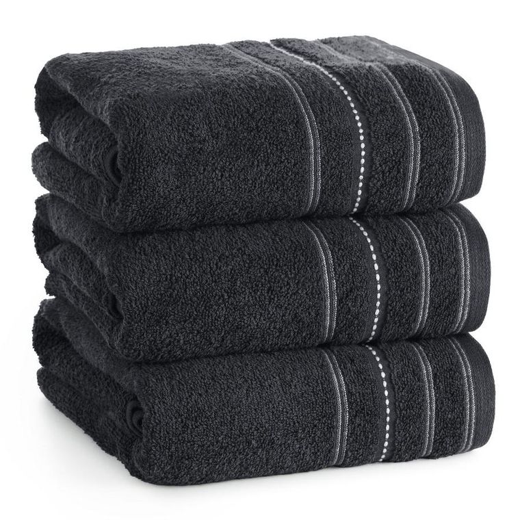 Eurofirany, ręcznik Vento, 30-50 cm, czarny