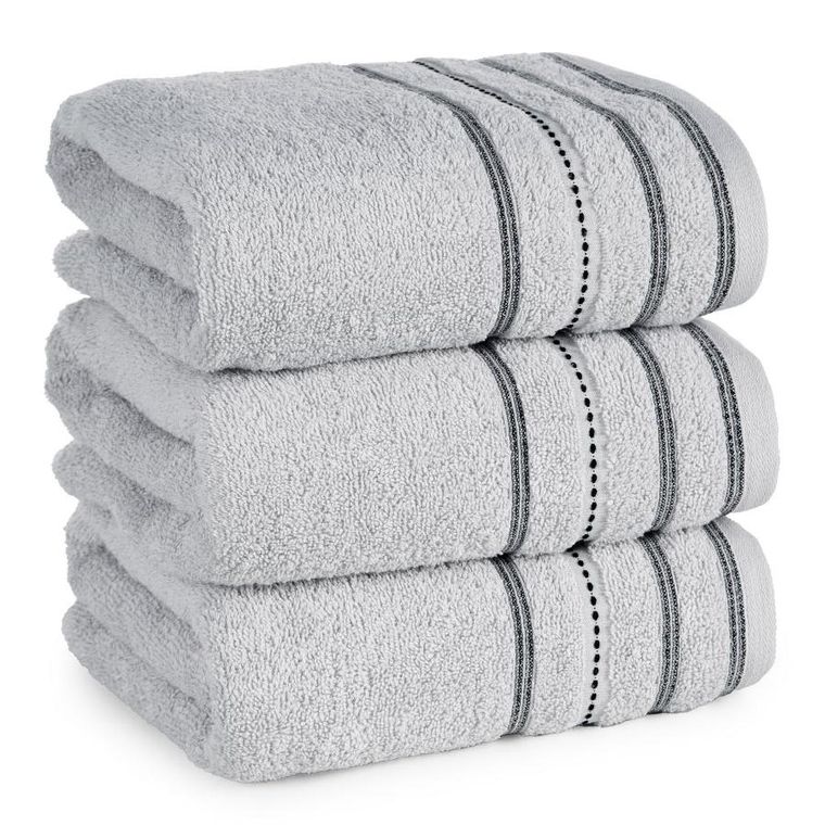 Eurofirany, ręcznik Vento, 70-140 cm, srebrny