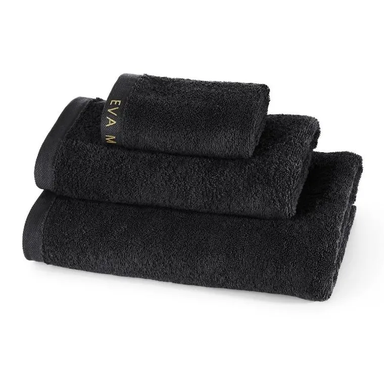 Eurofirany, ręcznik Venus, 70-140 cm, czarny