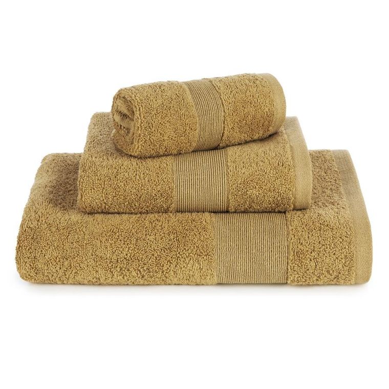 Eurofirany, ręcznik, Zoja 07, 50-90 cm, musztardowy