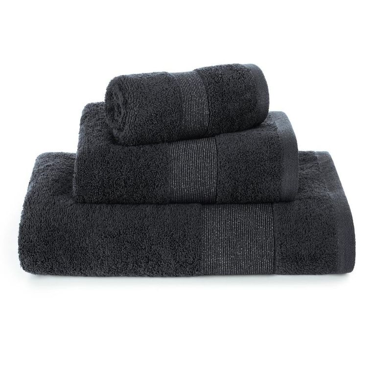 Eurofirany, ręcznik, Zoja 09, 70-140 cm, czarny