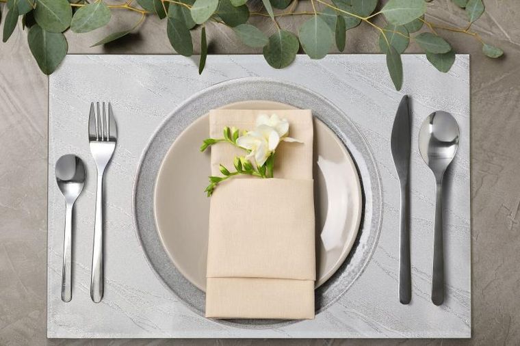 Eurofirany, serwetki, 30-40 cm, biały, 4 szt.