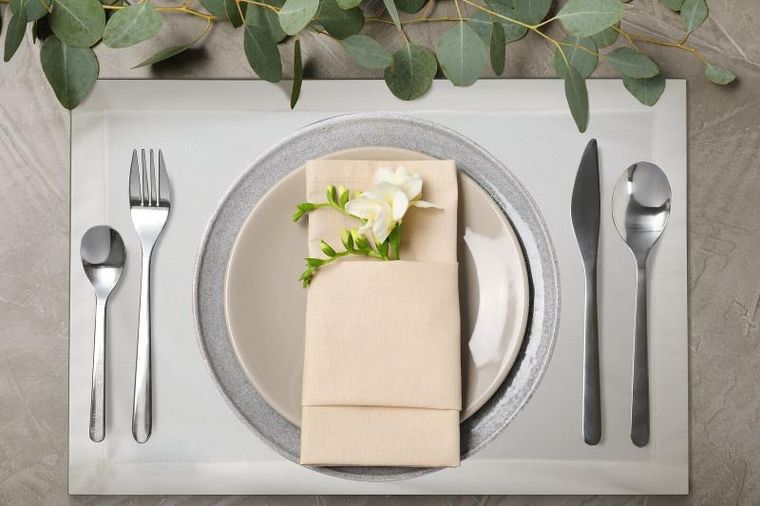 Eurofirany, serwetki, 4 szt., 30-40 cm, biały