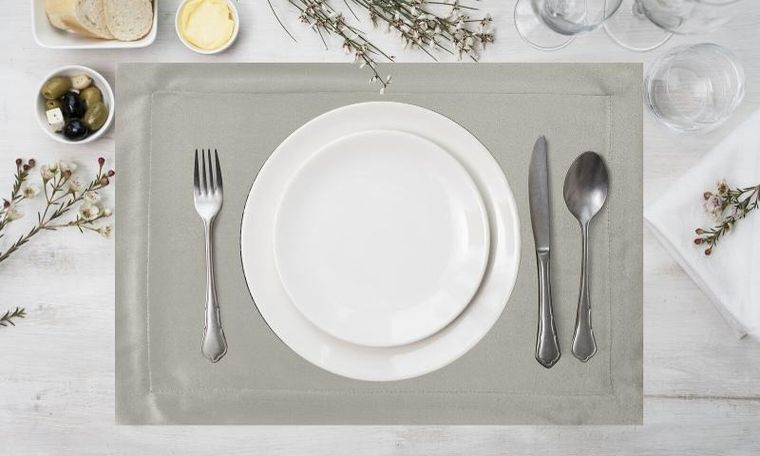 Eurofirany, serwetki, 4 szt., 30-40 cm, srebrny