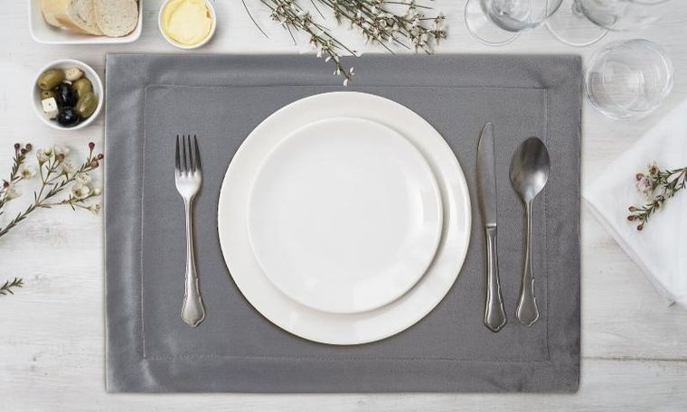 Eurofirany, serwetki, 4 szt., 30-40 cm, stalowy