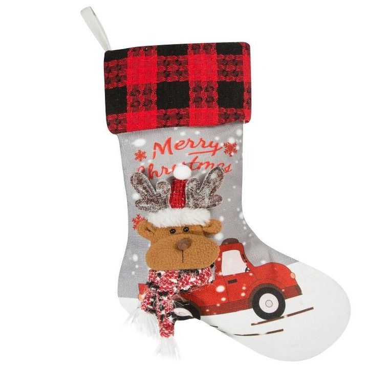 Eurofirany, świąteczna ozdoba, Renne, 28-50 cm, jasnoszary