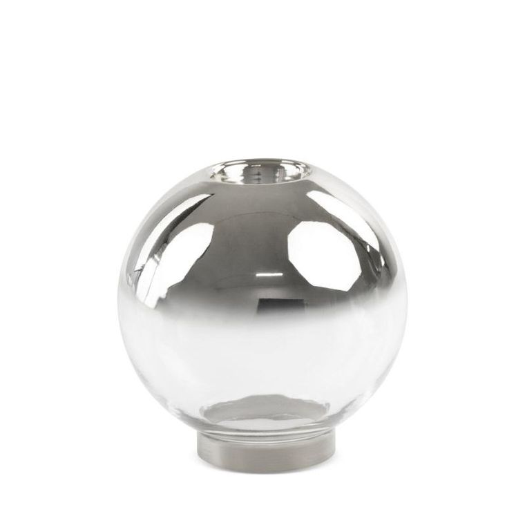 Eurofirany, świąteczne szkło dekoracyjne, Zoja, 10-10 cm, srebrny