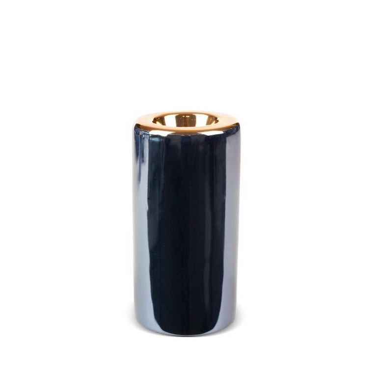Eurofirany, świecznik dekoracyjny, Amora, 7-15 cm, granatowy