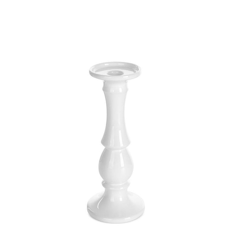 Eurofirany, świecznik dekoracyjny, Joly, 10-10-25 cm, biały