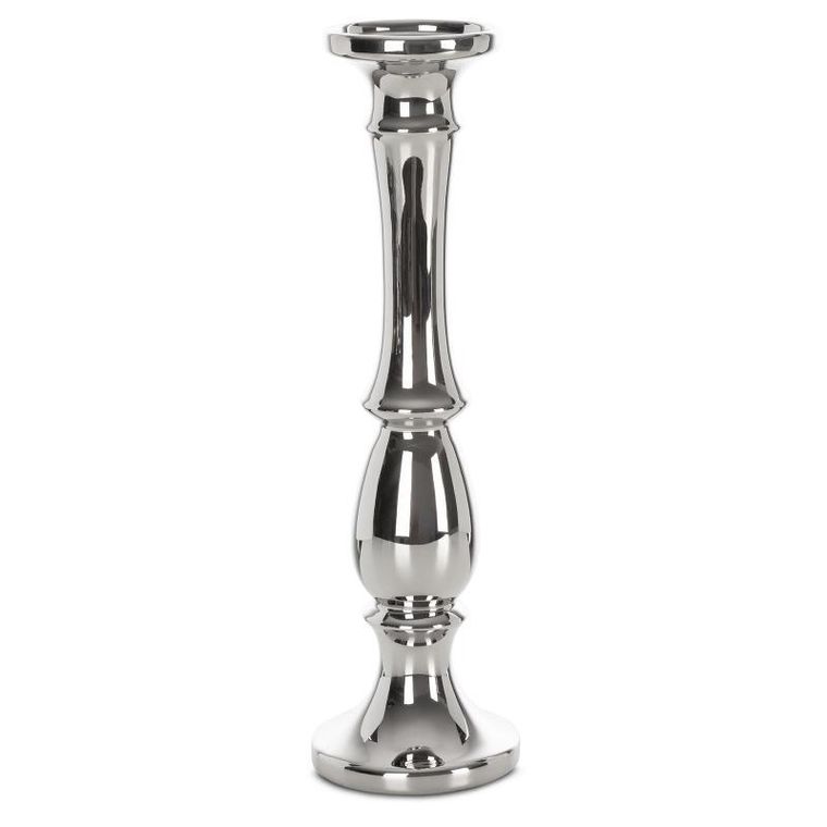 Eurofirany, świecznik dekoracyjny, Joly, 11-11-39 cm, srebrny