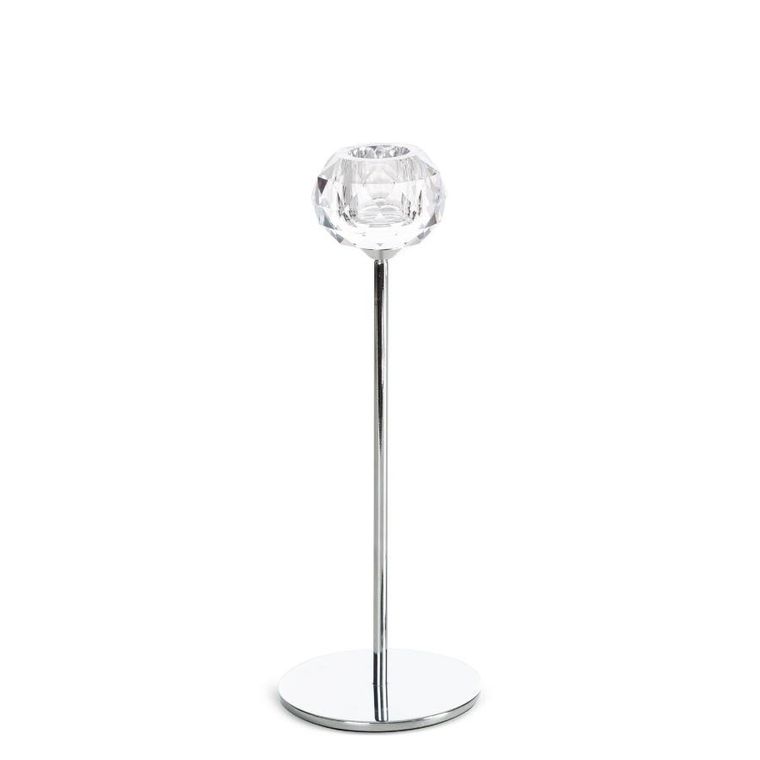 Eurofirany, świecznik dekoracyjny, Lara, o 8-23 cm, transparentny