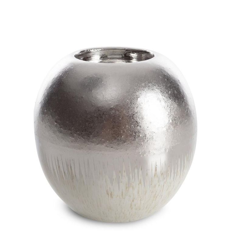 Eurofirany, świecznik dekoracyjny, Max, 11-11-10 cm, kremowy