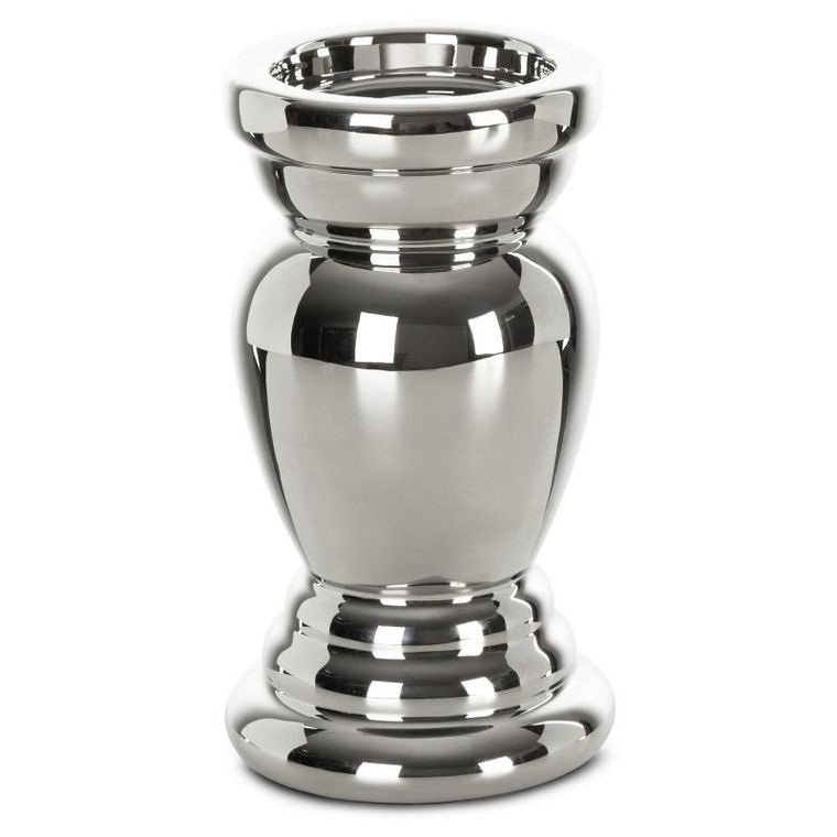 Eurofirany, świecznik dekoracyjny, Tonga, 11-11-20 cm, srebrny