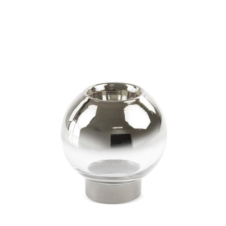 Eurofirany, świecznik, Zoja, 15-15 cm, srebrny