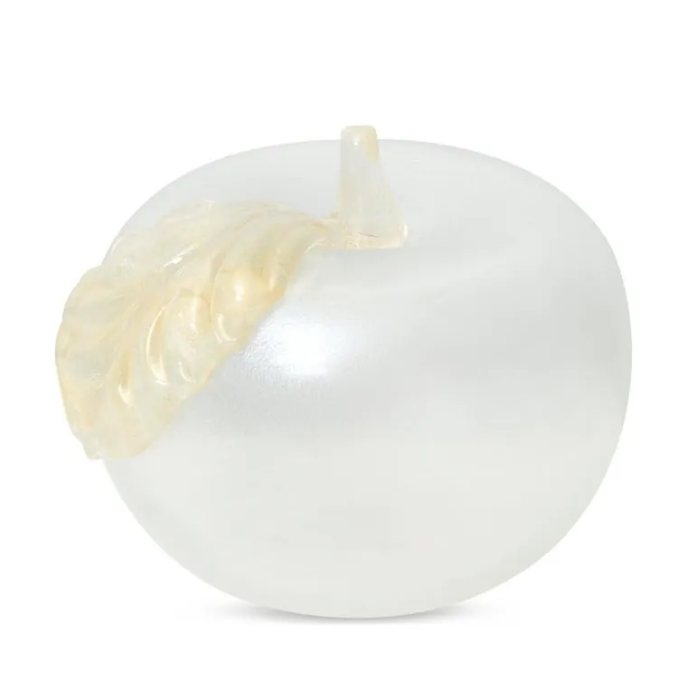 Eurofirany, szklana figurka dekoracyjna, Gabi, 13-12-12 cm, biały