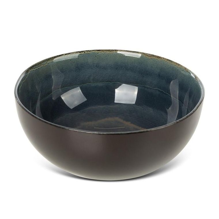 Eurofirany, szklana misa dekoracyjna, Eva, 15-7 cm, zielony