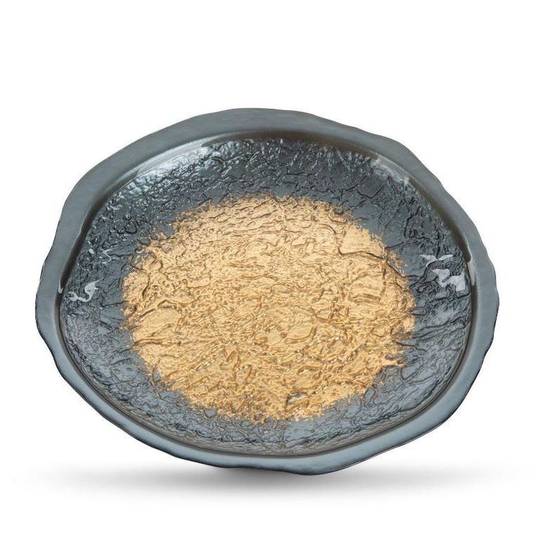 Eurofirany, szklana patera dekoracyjna, Abi, 22-2 cm, stalowy