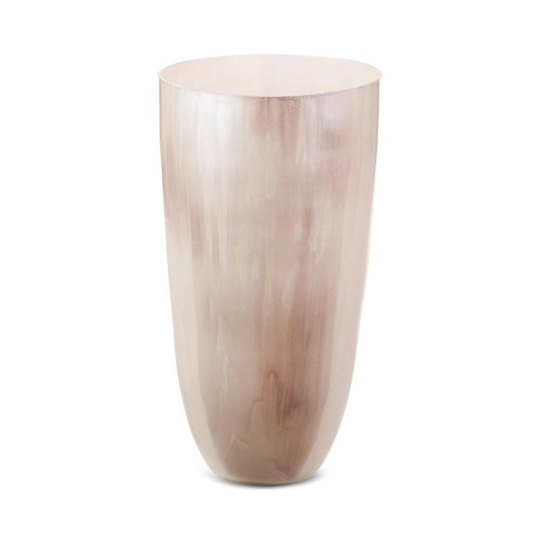 Eurofirany, szklany wazon dekoracyjny, Cardo, 20-37 cm, kremowy