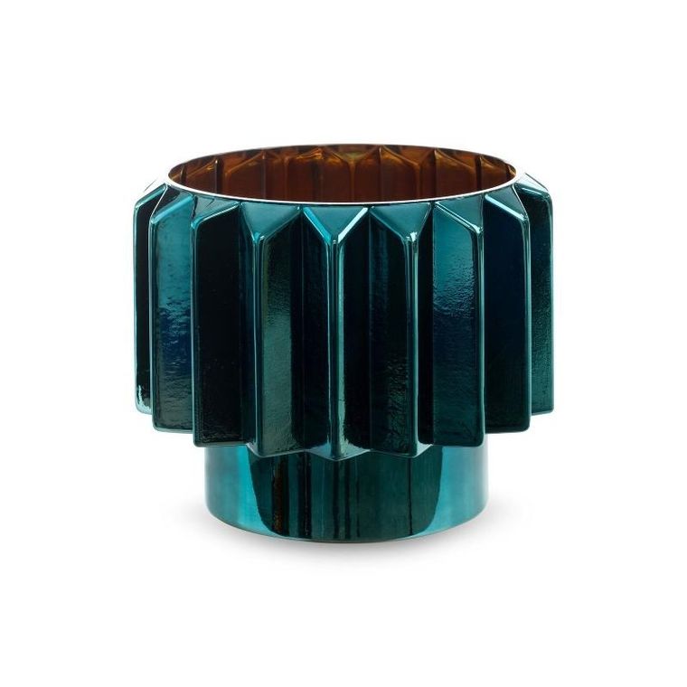 Eurofirany, szkło dekoracyjne, Irma, 25-20 cm, turkusowy