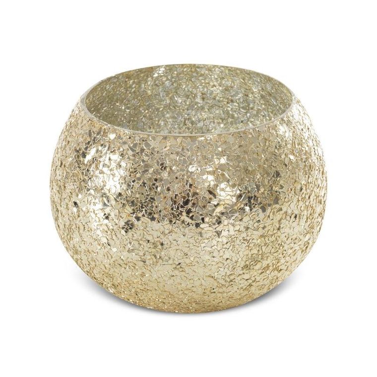 Eurofirany, szkło dekoracyjne, Melia, złoty, 14-18 cm