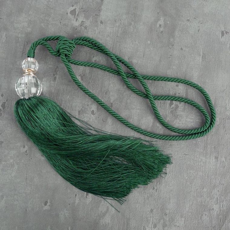 Eurofirany, sznur dekoracyjny, Iza, 74-35 cm, turkusowy