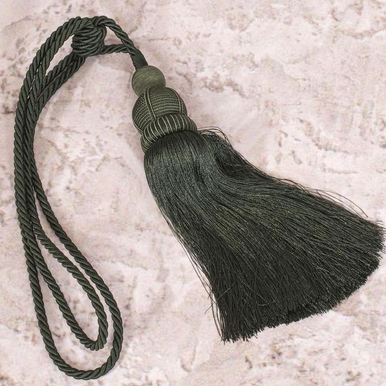 Eurofirany, sznur dekoracyjny, Jowita, długość 70 cm, butelkowy zielony