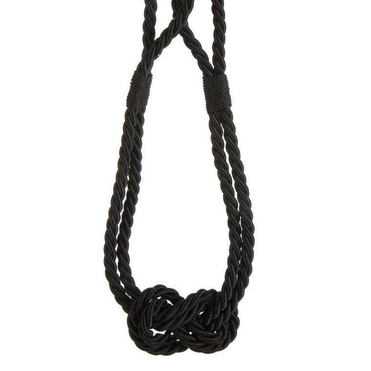 Eurofirany, sznur dekoracyjny Molly, 51 cm, czarny