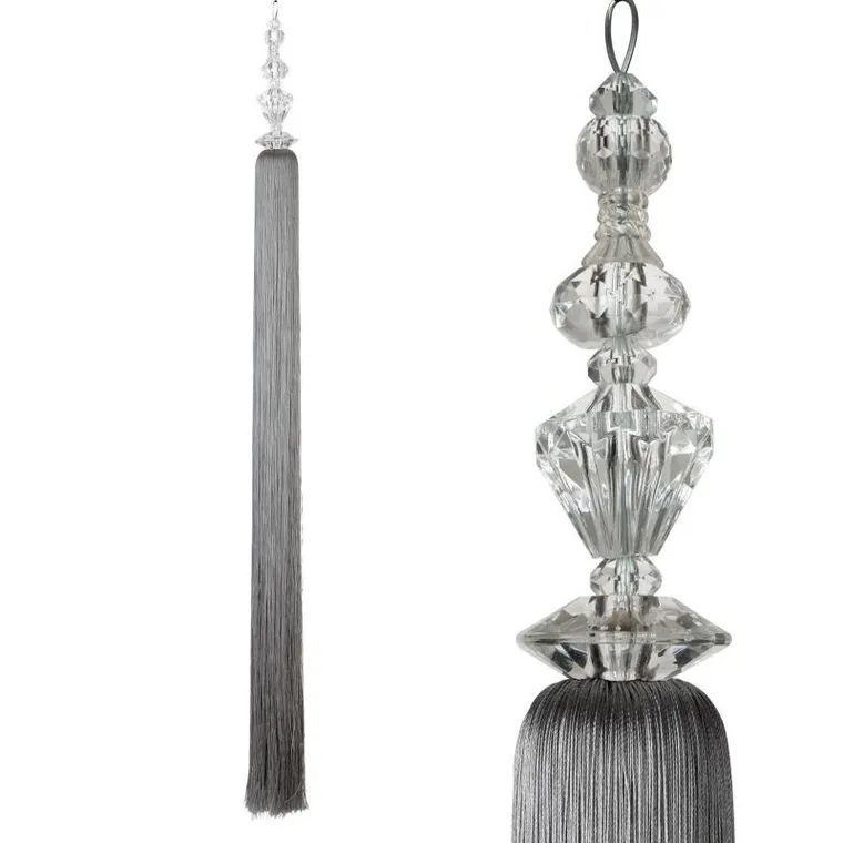 Eurofirany, sznur dekoracyjny, Pola, 100-8 cm, srebrny