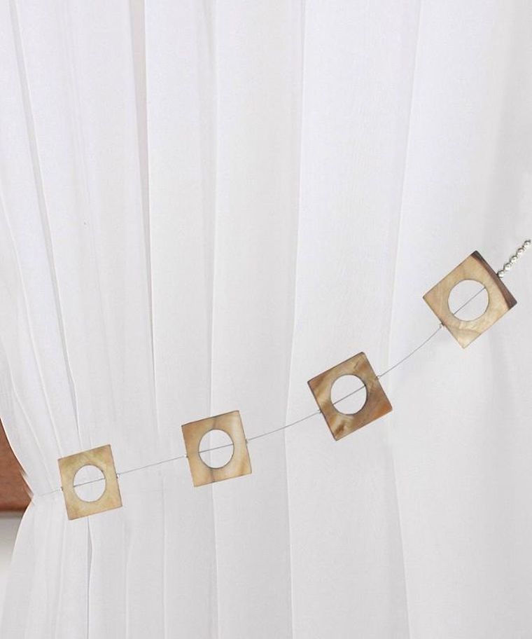 Eurofirany, upinacz dekoracyjny, beżowy