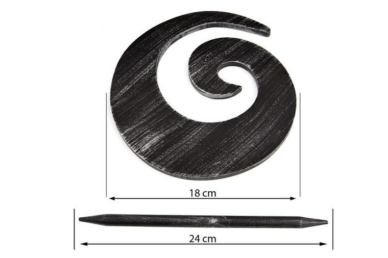 Eurofirany, upinacz dekoracyjny, czarny