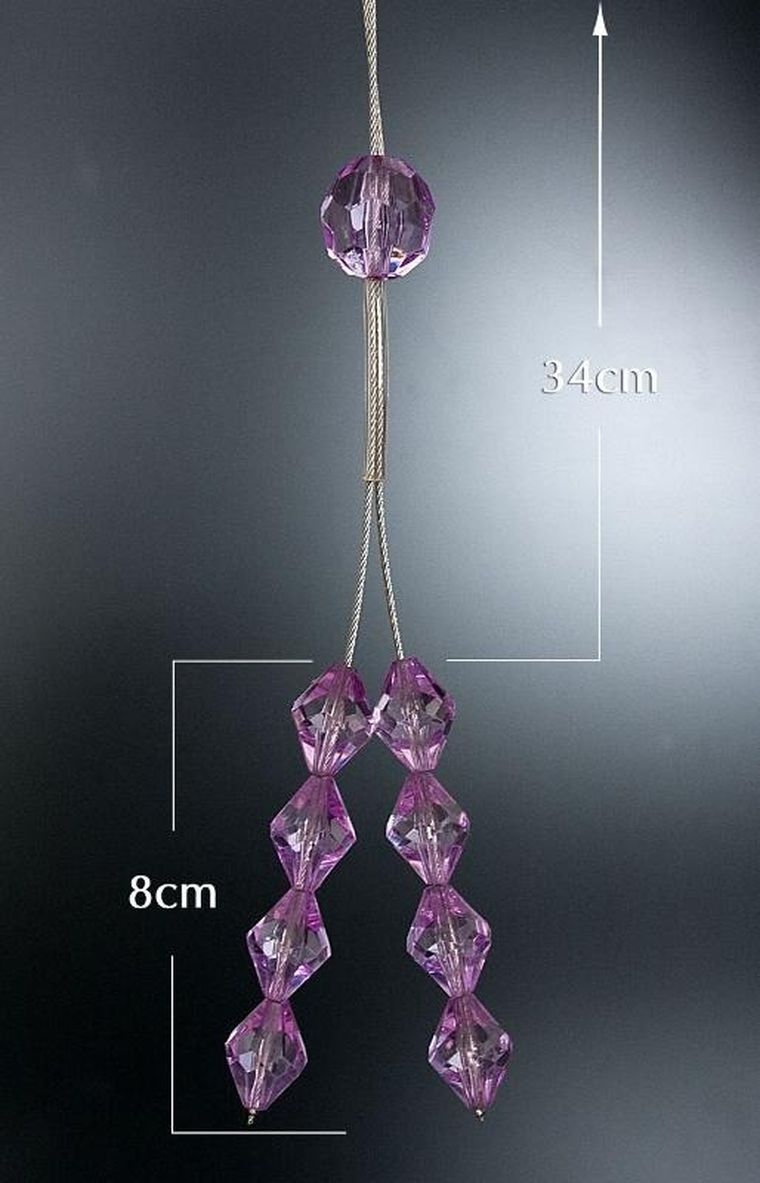 Eurofirany, upinacz dekoracyjny, fioletowy