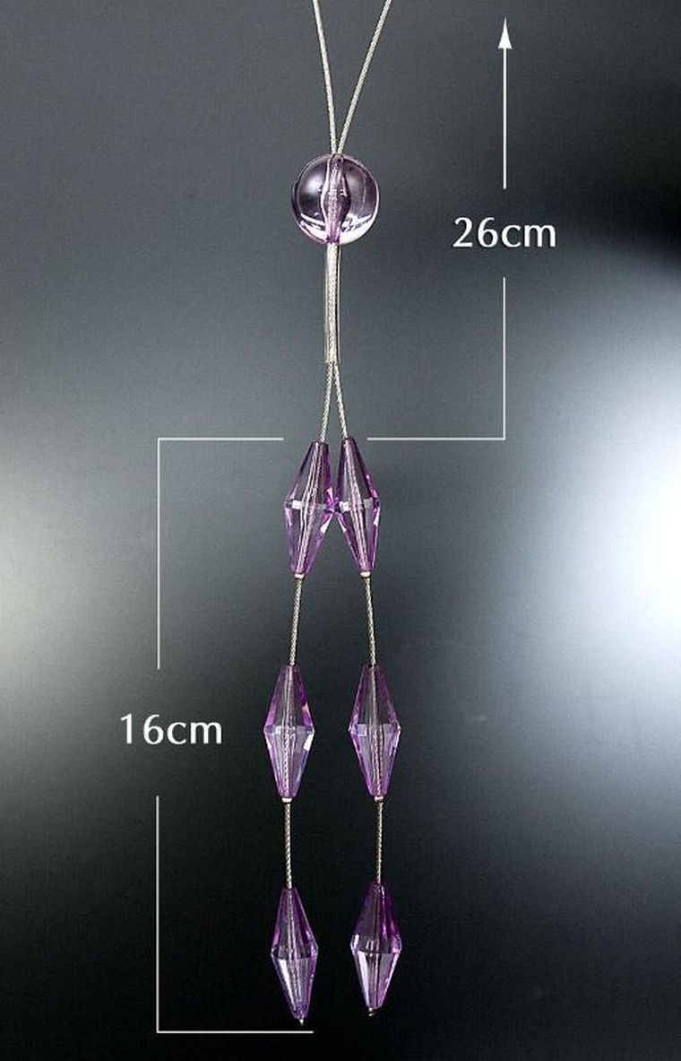 Eurofirany, upinacz dekoracyjny, fioletowy