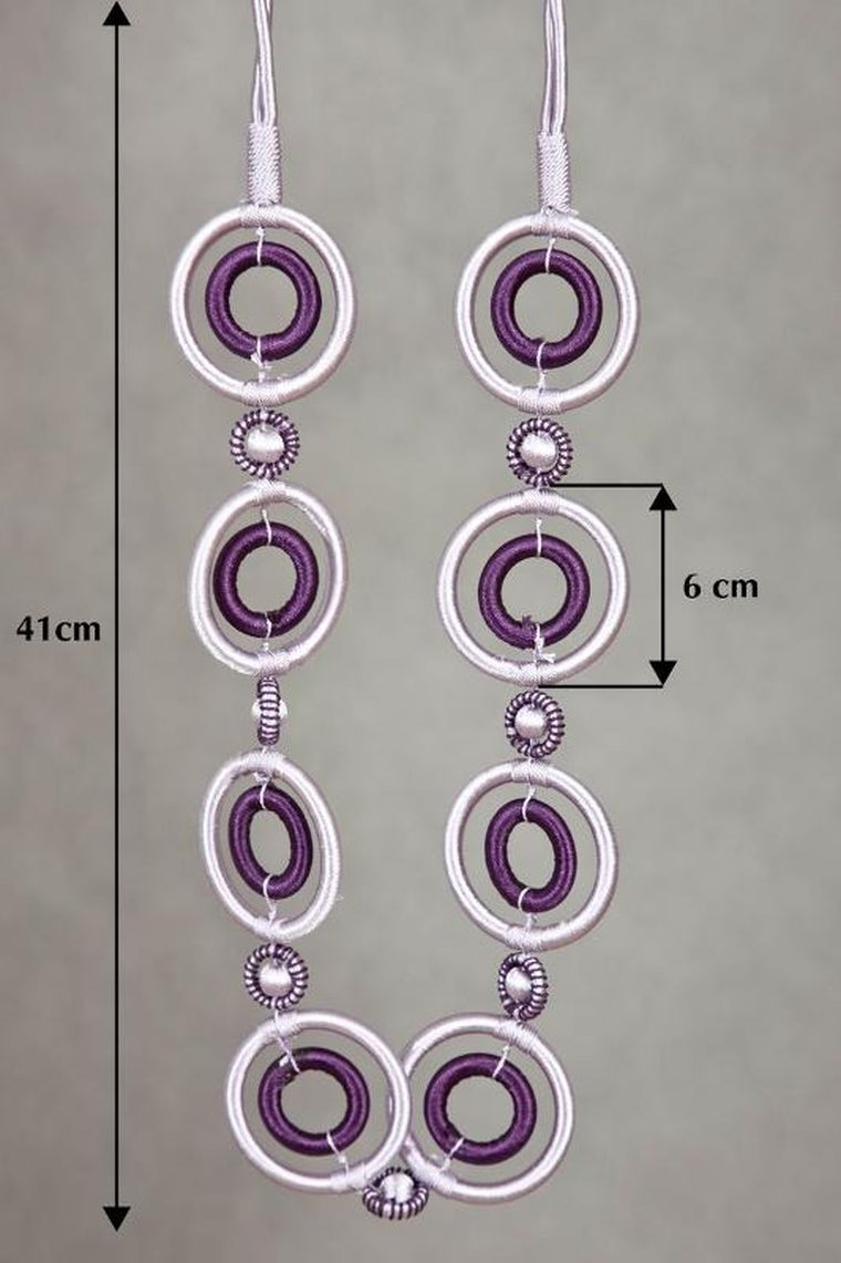 Eurofirany, upinacz dekoracyjny, fioletowy