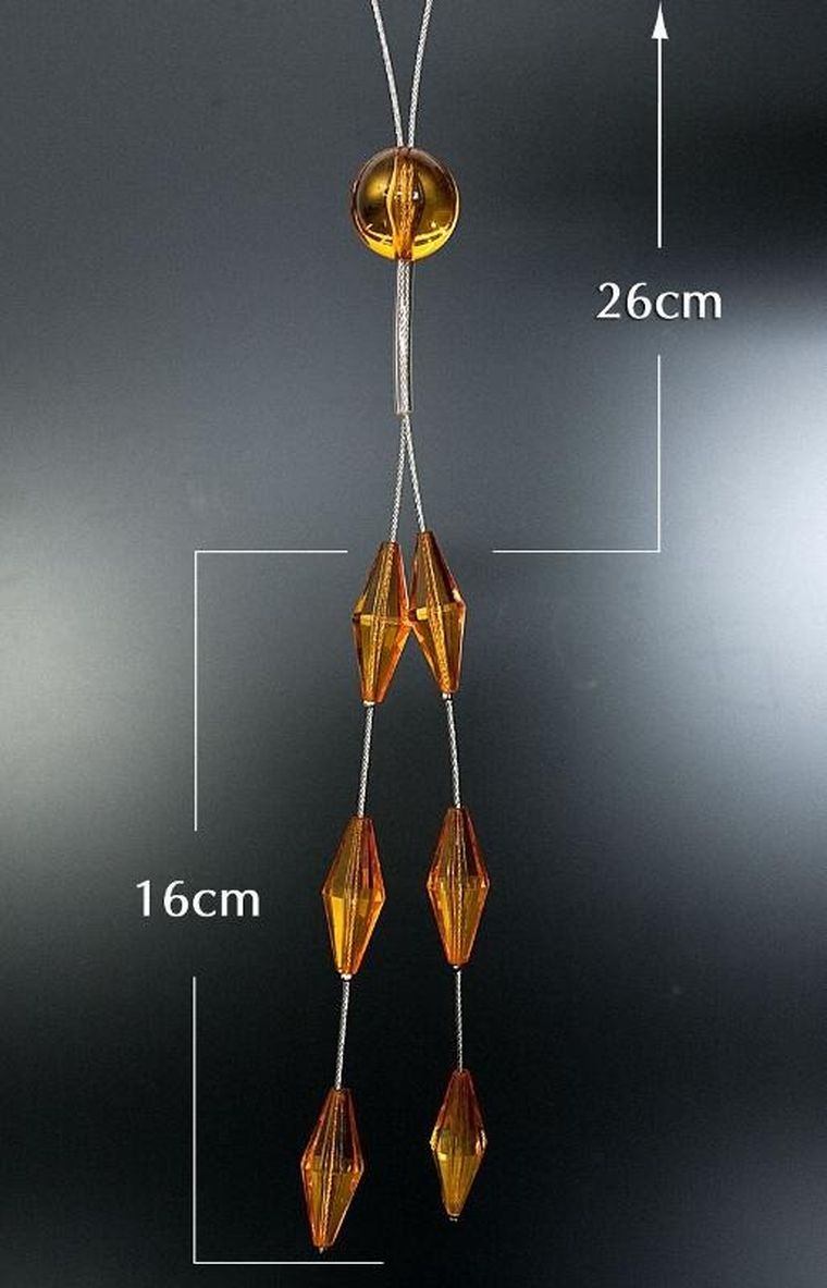 Eurofirany, upinacz dekoracyjny, pomarańczowy
