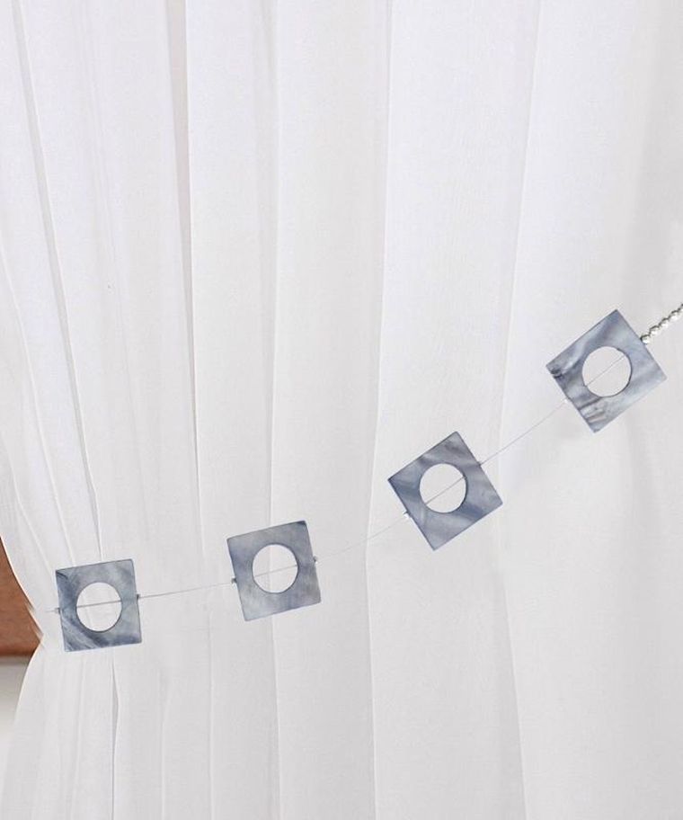 Eurofirany, upinacz dekoracyjny, srebrny