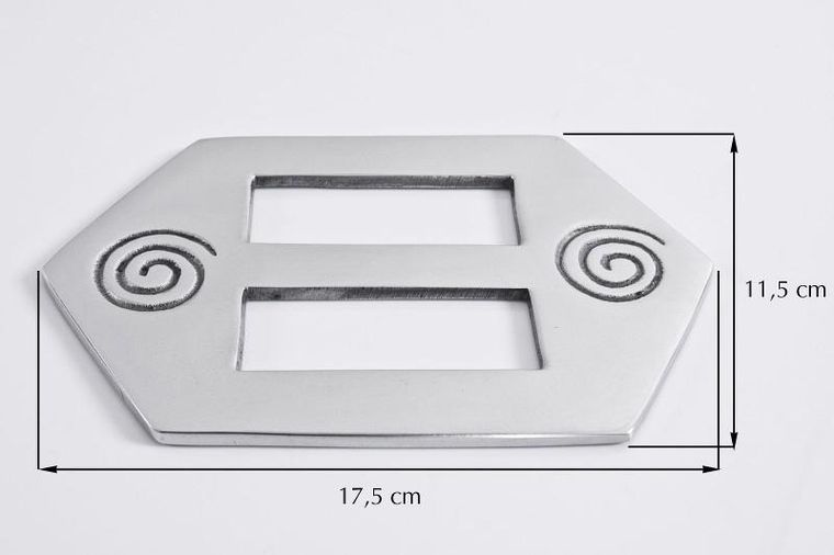 Eurofirany, upinacz dekoracyjny, srebrny