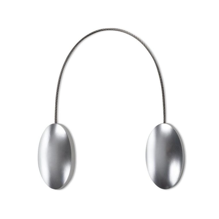 Eurofirany, upinacz dekoracyjny z magnesem, 3-15 cm, srebrny