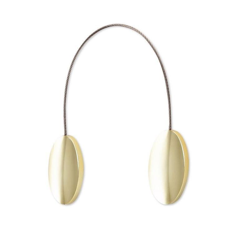 Eurofirany, upinacz dekoracyjny z magnesem, 3-15 cm, złoty