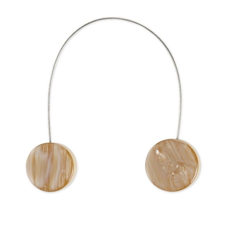 Eurofirany, upinacz dekoracyjny z magnesem, 4-13 cm, beżowy