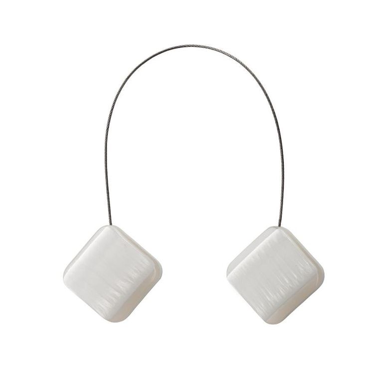 Eurofirany, upinacz dekoracyjny z magnesem, 4-13 cm, kremowy