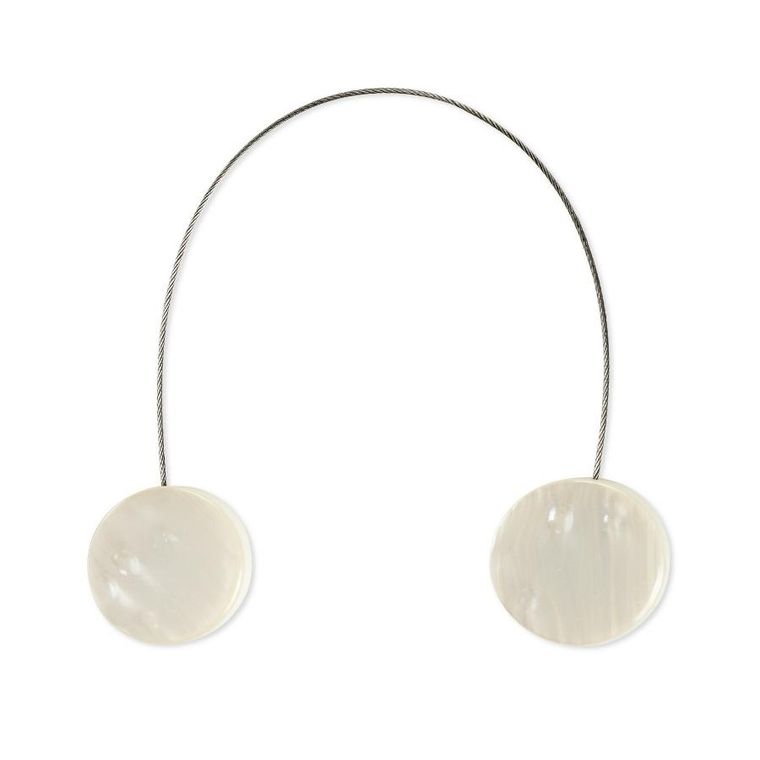 Eurofirany, upinacz dekoracyjny z magnesem, 4-13 cm, kremowy