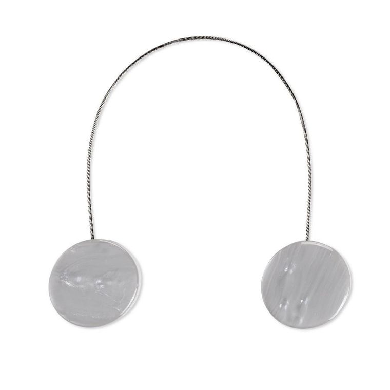 Eurofirany, upinacz dekoracyjny z magnesem, 4-13 cm, srebrny