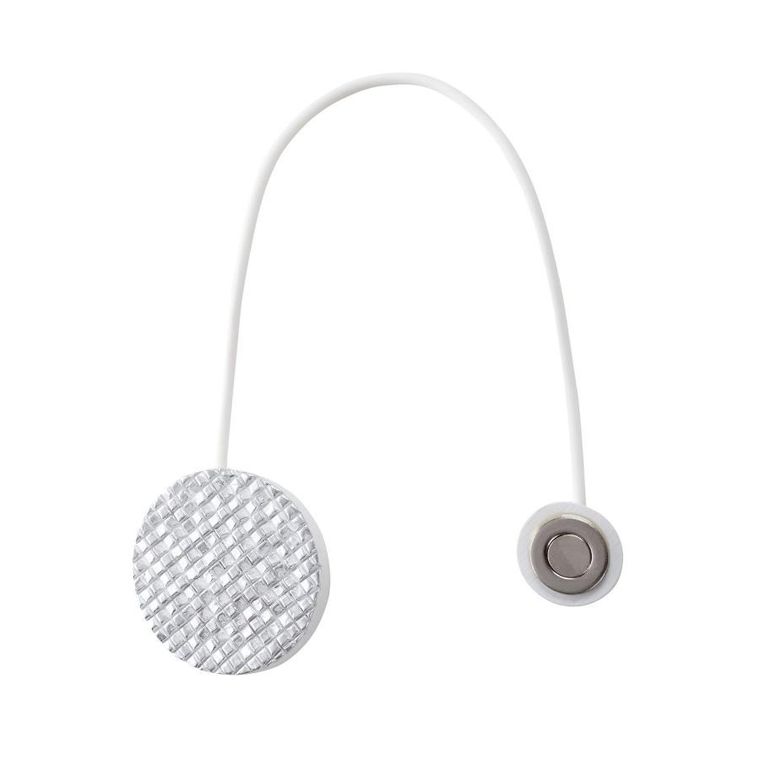 Eurofirany, upinacz dekoracyjny z magnesem, 5-14 cm, biały