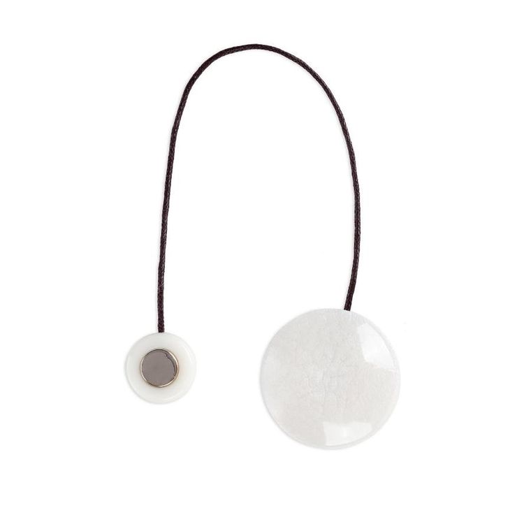 Eurofirany, upinacz dekoracyjny z magnesem, 5-15 cm, biały