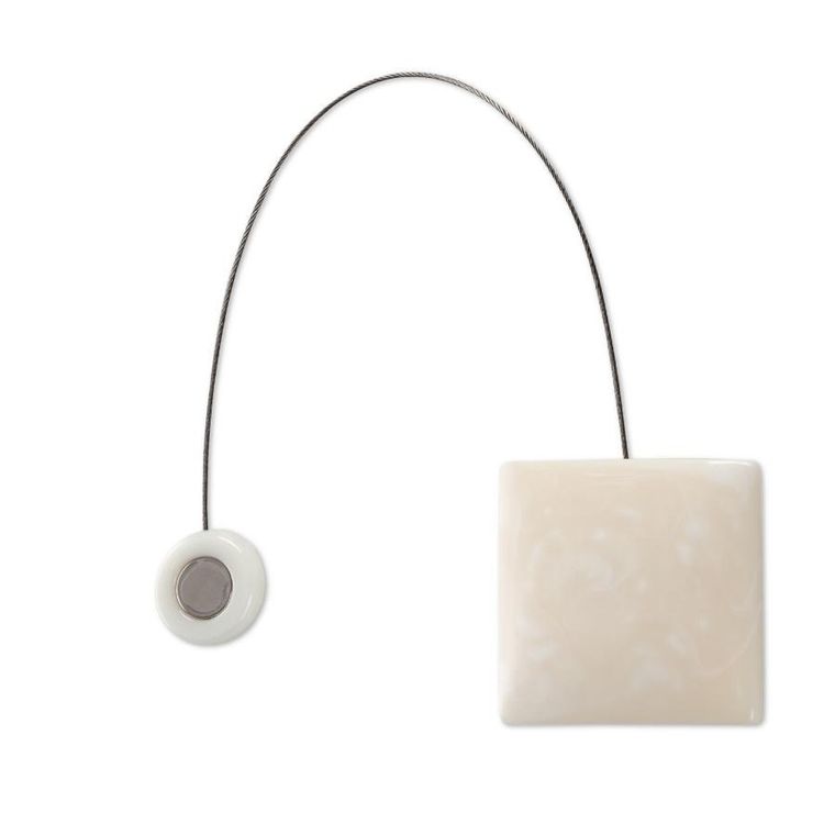 Eurofirany, upinacz dekoracyjny z magnesem, 6-14 cm, kremowy