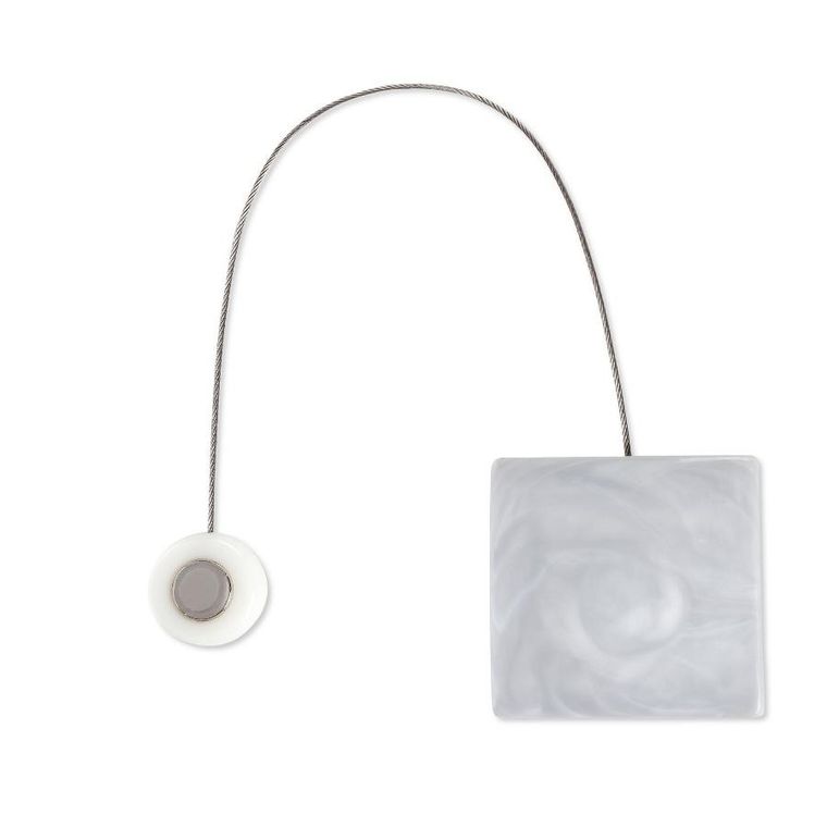 Eurofirany, upinacz dekoracyjny z magnesem, 6-14 cm, srebrny